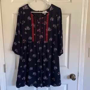 Old Navy 3/4 Sleeve Dress
